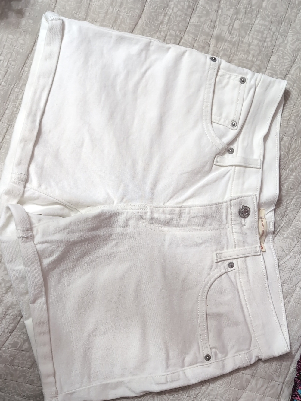 Levi's Women’s White Denim Shorts